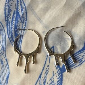 SterlingSilver Drip Hoop Earrings